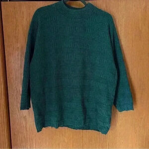 Vintage 90’s Spunky made in USA Sweater Green textured sweater